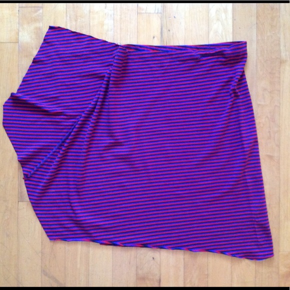 Arden B Striped Acrylic Multi-Color Skirt Size Med - Picture 7 of 9